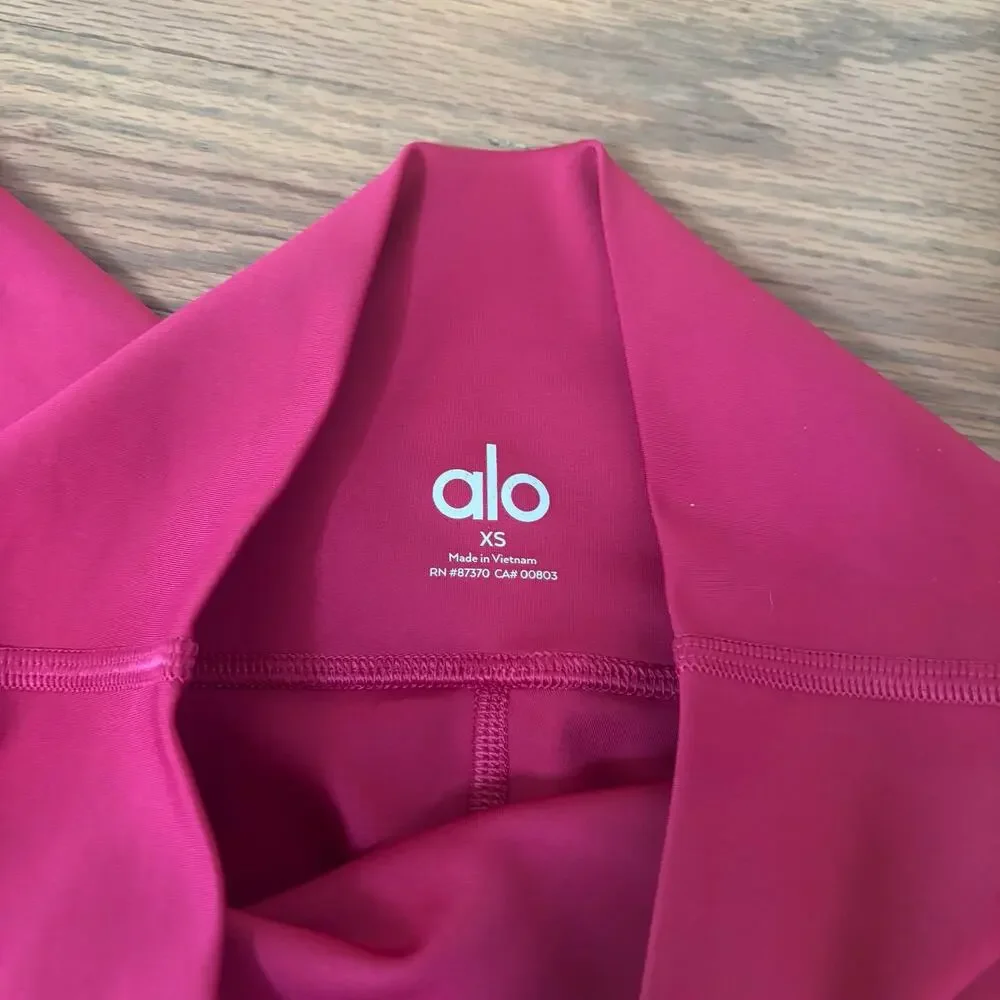 Alo Yoga High-Waist Airbrush Leggings Magenta Pink 25